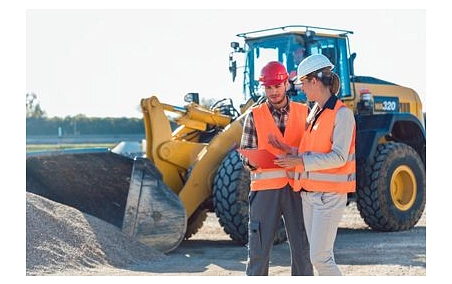 Absprache auf der Baustelle