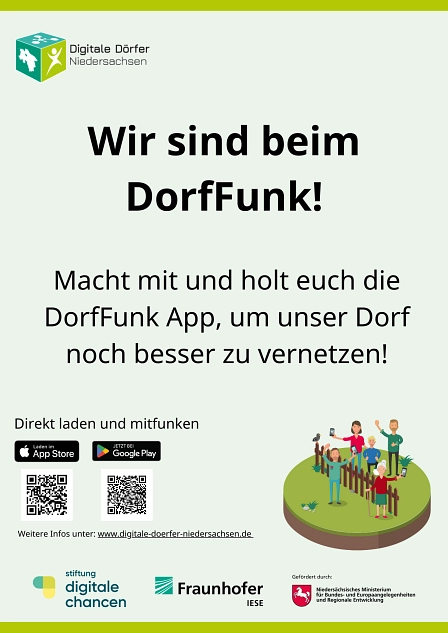 DorfFunk Plakat © Digitale Dörfer Niedersachsen