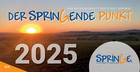 Gutscheinheft 2025 Titelbild © Stadt Springe