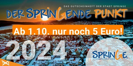 Gutscheinheft ab 1.10. für nur 5 Euro © Stadt Springe