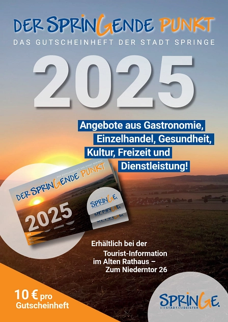 Plakat Gutscheinheft 2025 © Stadt Springe