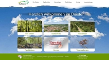Screenshot Deister Webseite