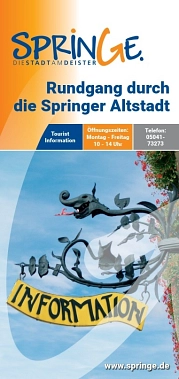 Titelbild Flyer Rundgang durch die Springer Altstadt © Stadt Springe