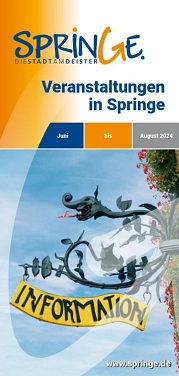 Titelbild Veranstaltungsflyer Juni - August 2024 © Stadt Springe