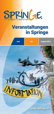 Titelbild Veranstaltungsflyer Juni bis August 2023 © Stadt Springe